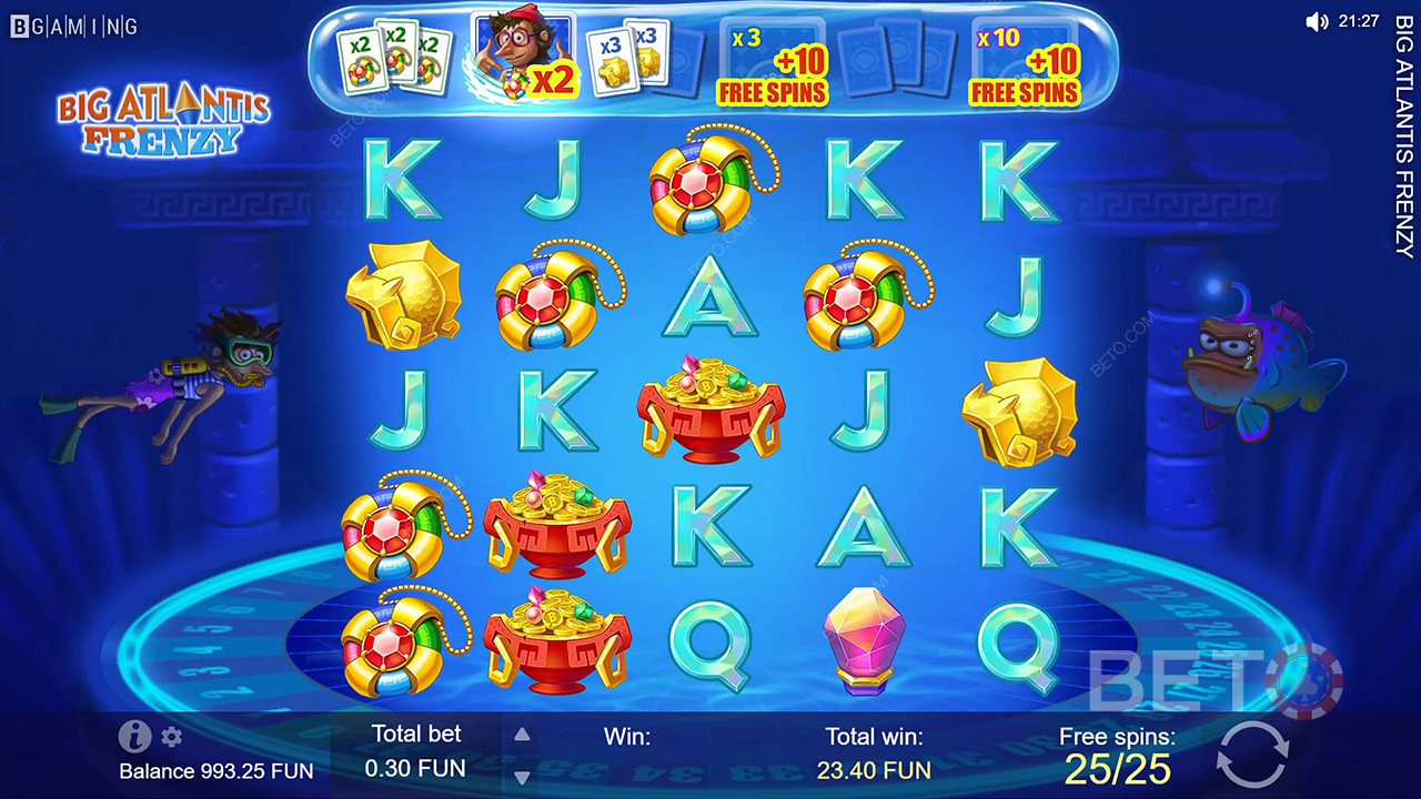 Честный обзор слота Big Atlantis Frenzy
