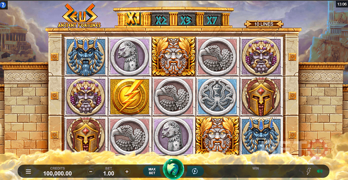 Честный обзор слота Ancient Fortunes: Zeus
