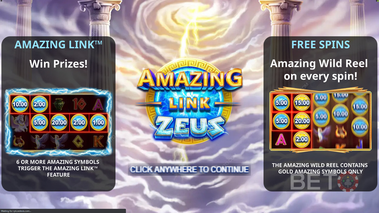 Amazing Link Zeus Free Spins