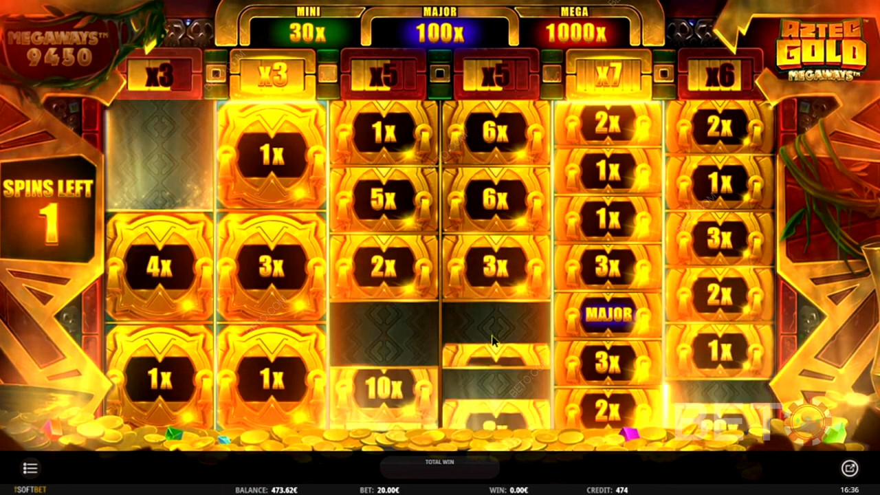 Насладитесь несколькими множителями в Aztec Gold Cash Respins
