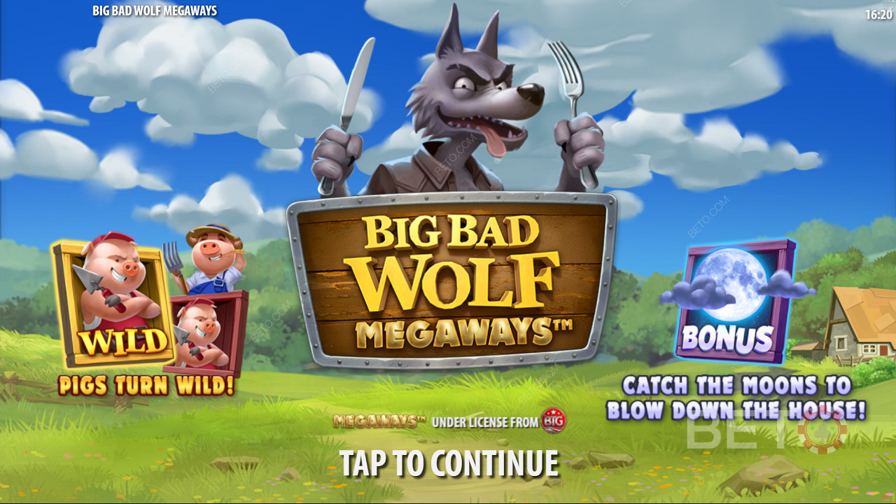 Наслаждайтесь функцией Piggy Wilds и бесплатными спинами в слоте Big Bad Wolf Megaways