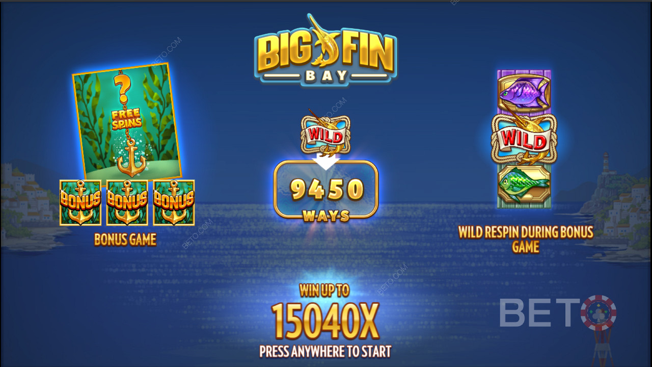 Запуск видеослота Big Fin Bay