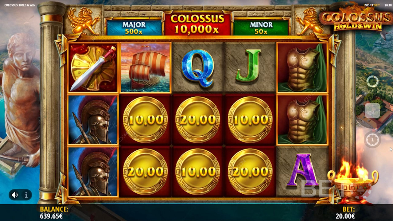 Высадите 6 золотых монет и запустите раунд Hold and Win Respins