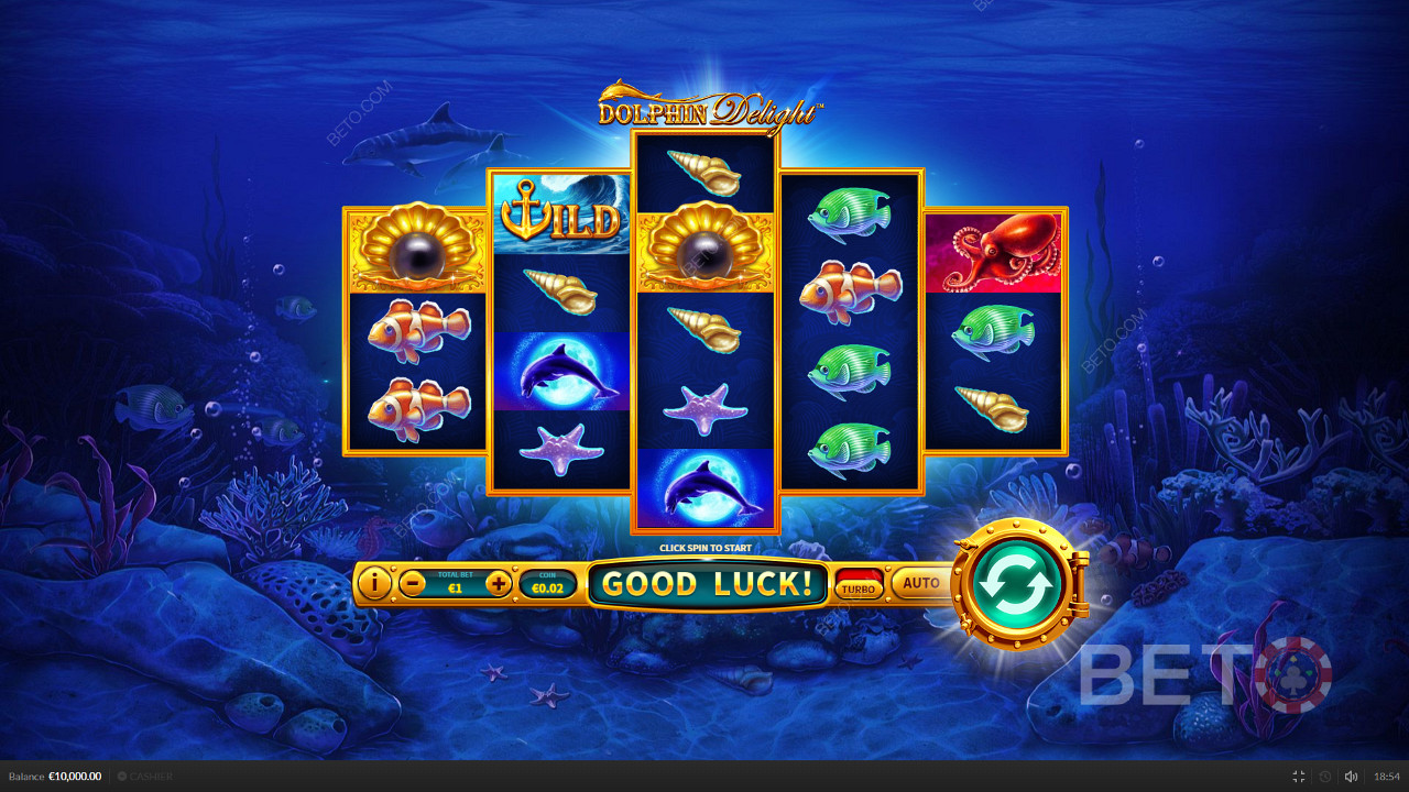Визуальные эффекты и цветовая гамма Dolphin Delight