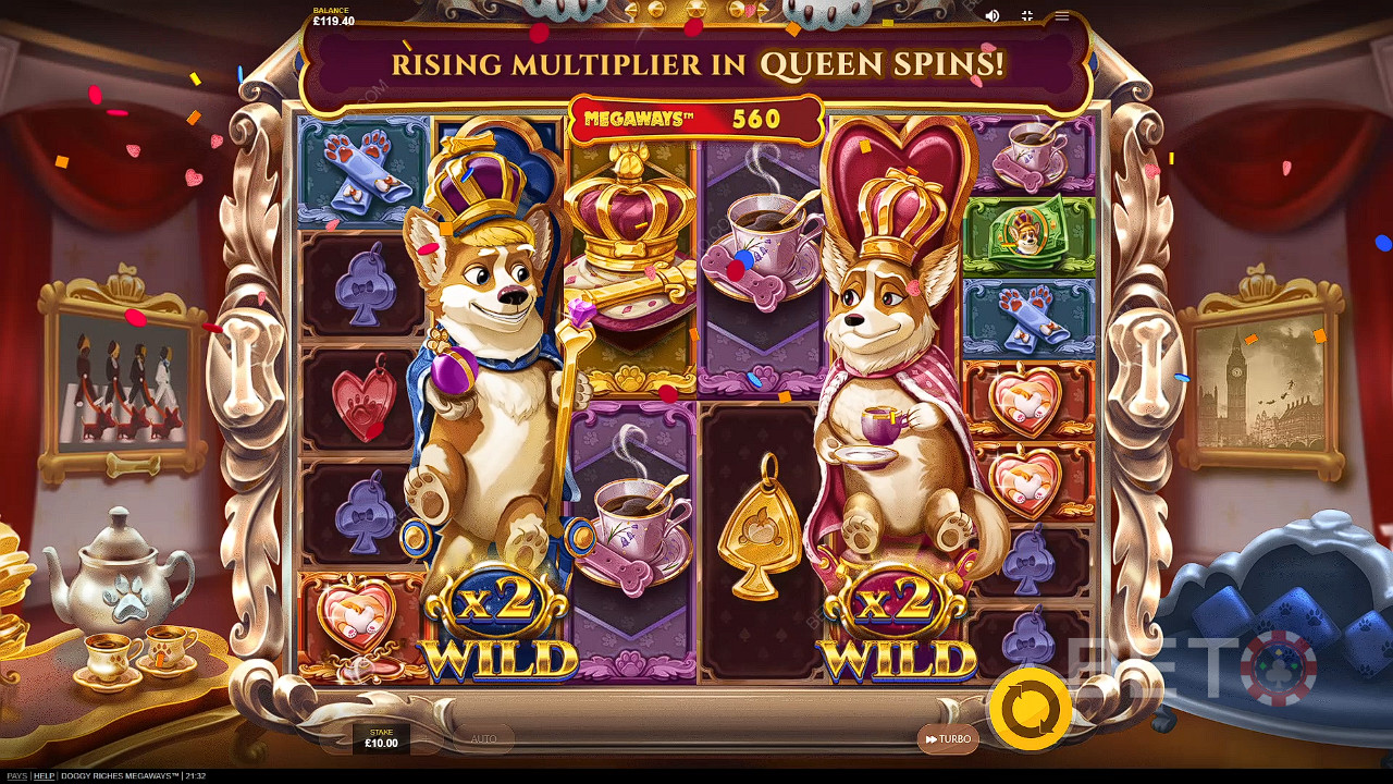 Символы Wild Super фиксируются на барабанах во время бесплатных вращений