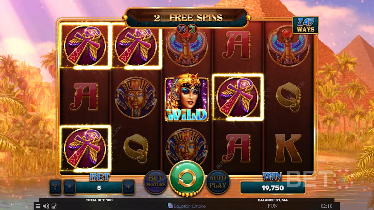 Cleopatra Wild - это ваш билет к формированию последовательных выигрышных комбо здесь