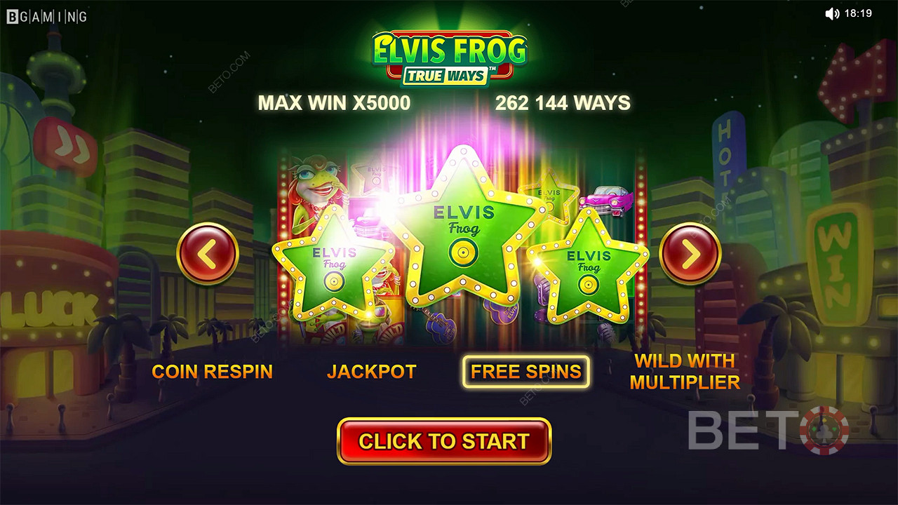 Бесплатные вращения, множитель Wilds и другие функции доступны в слоте Elvis Frog TrueWays
