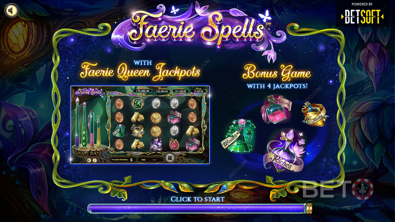 Получите шанс выиграть 4 джекпота в слоте Faerie Spells