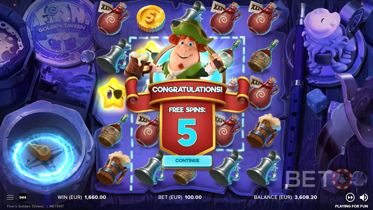 Значения множителей в режиме Free Spins увеличиваются за счет выпадения большего количества символов Wild