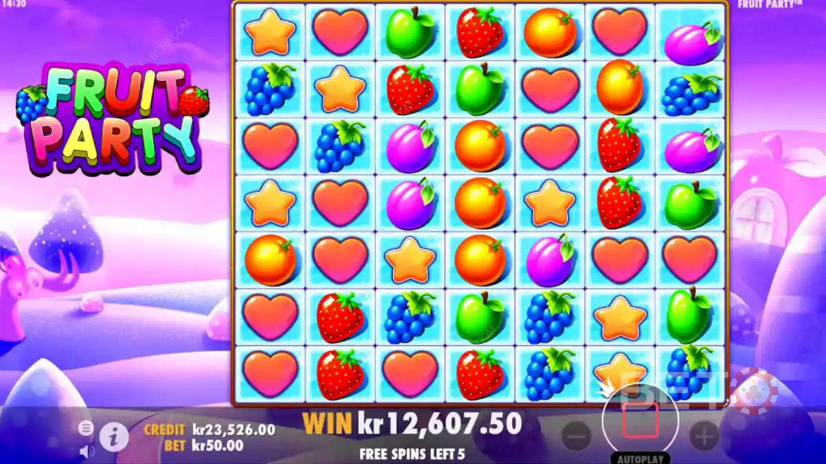 Симпатичная красочная графика Fruit Party