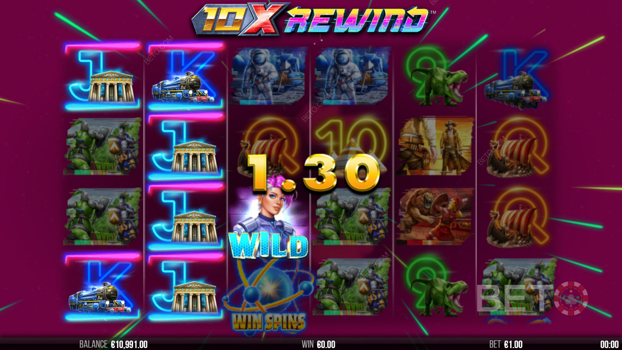 Неоновые визуальные эффекты в 10x Rewind