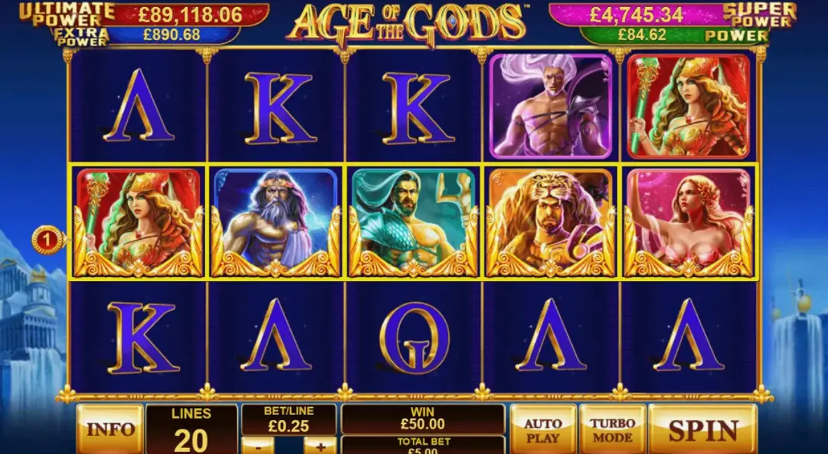 Демо режим Age of the Gods