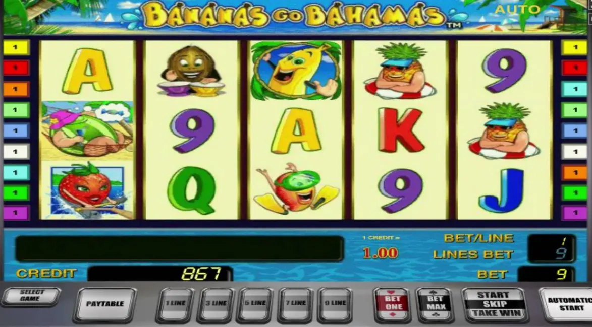 Как начать игру Bananas Go Bahamas