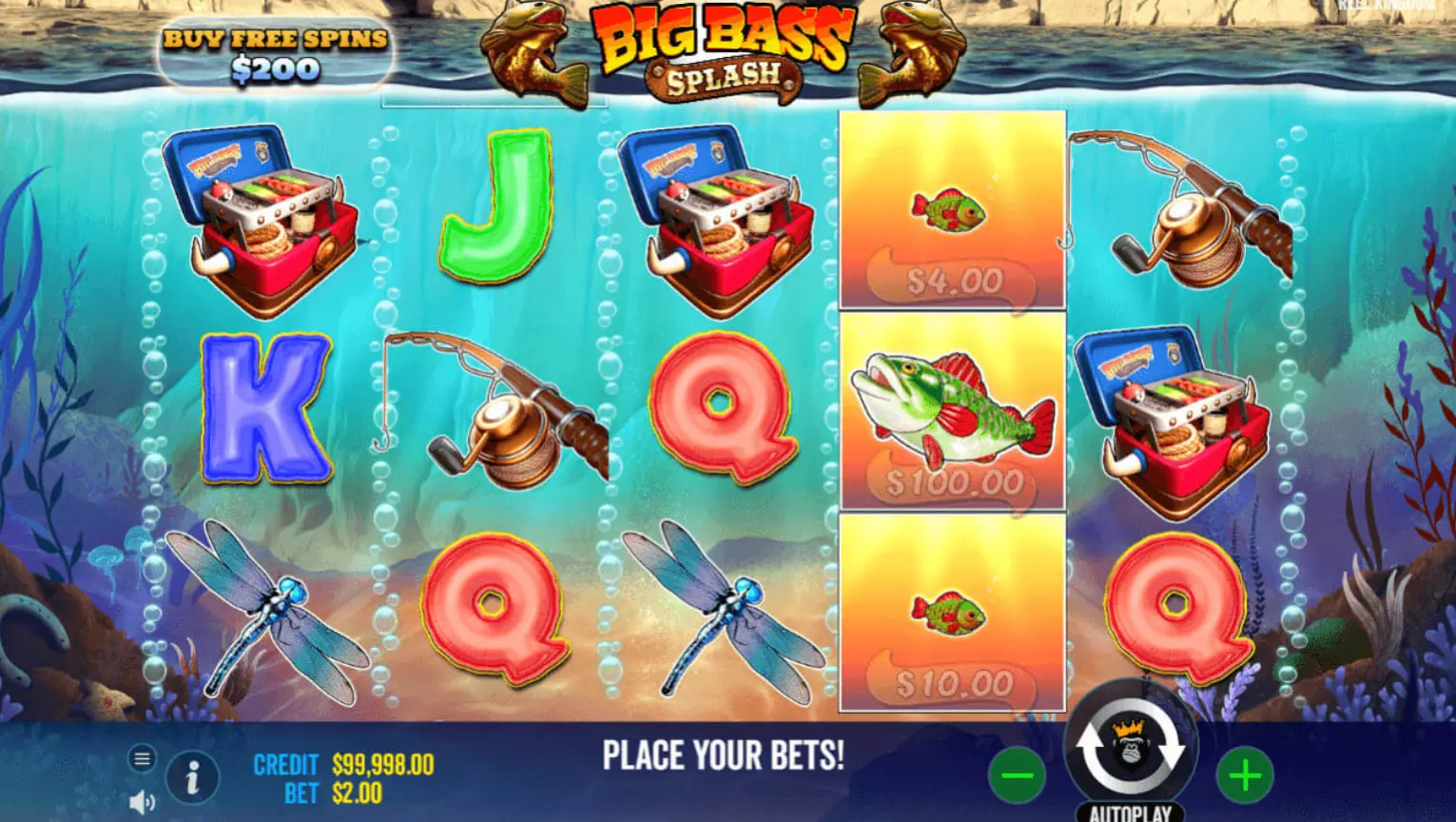 Как начать играть в Big Bass Splash