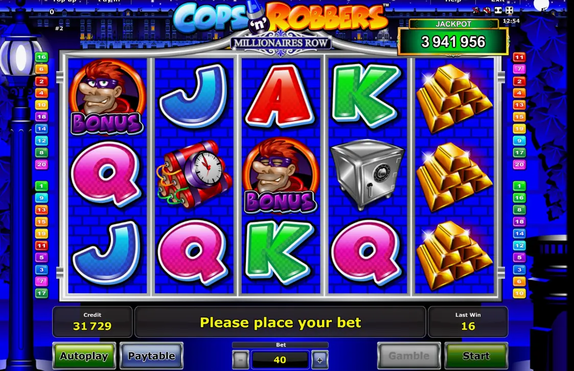 Как играть Cops'n'Robbers Millionaires Row