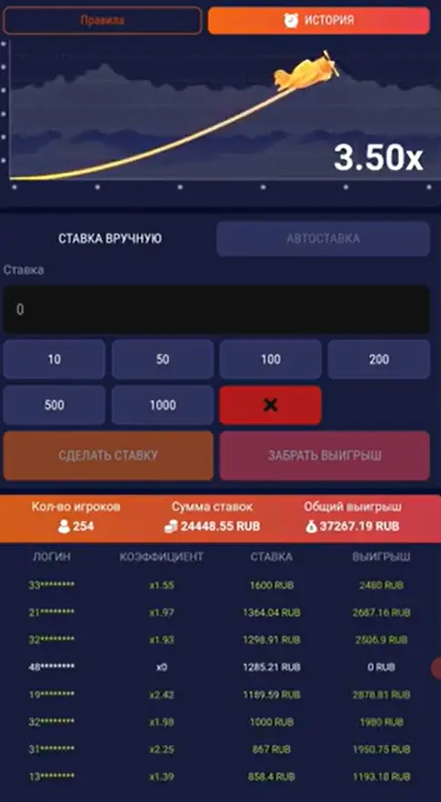 Механика игры CRASH