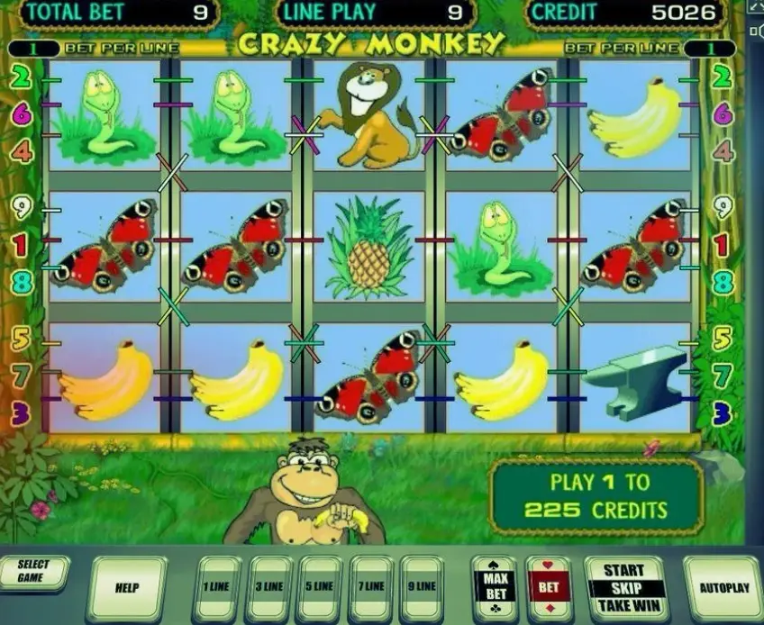 Деморежим Crazy Monkey
