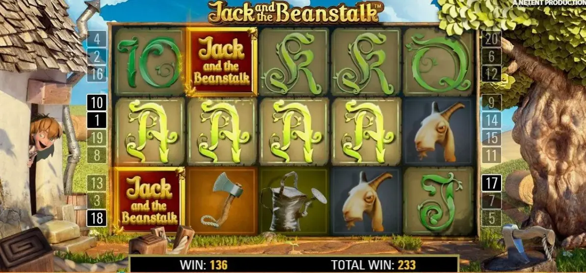 Механика слота Jack and the Beanstalk
