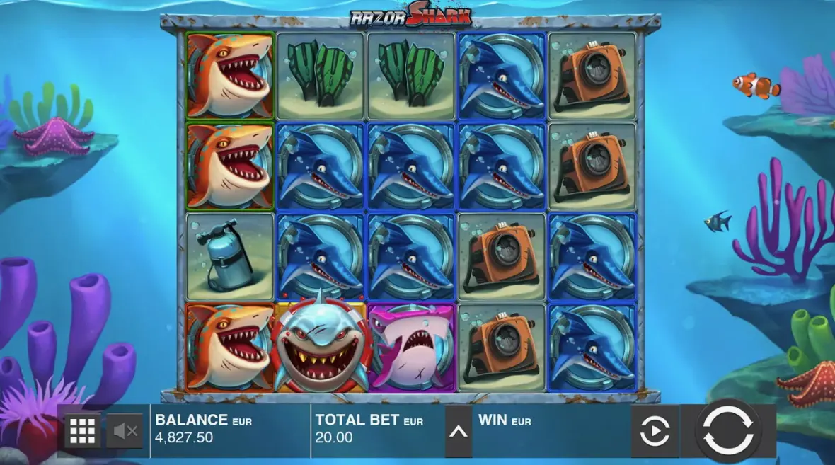 Демо режим Razor Shark