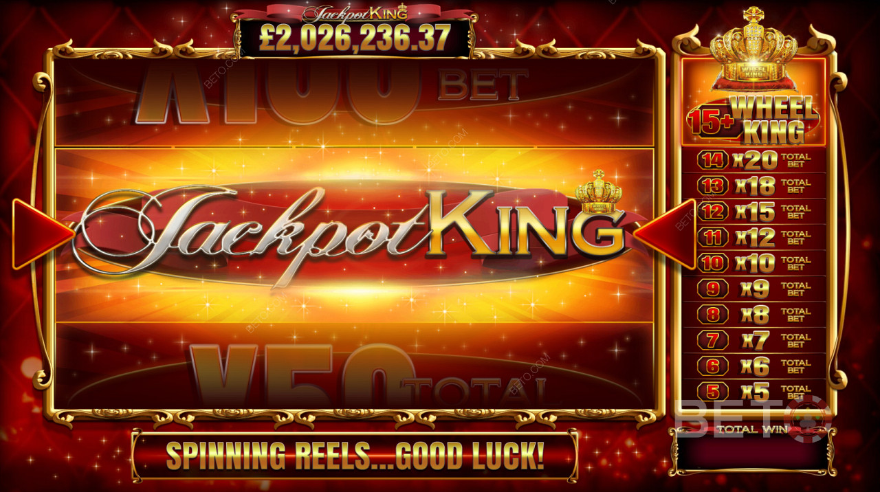 Wheel King Feature in Fishing Frenzy Jackpot King