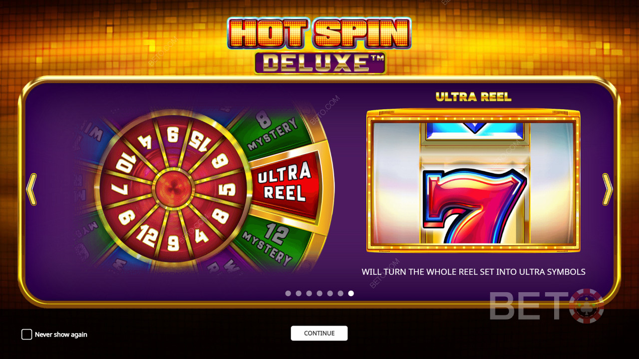 Попробуйте нацелиться на функцию Hot Spin Deluxe, чтобы получить дополнительные выигрыши