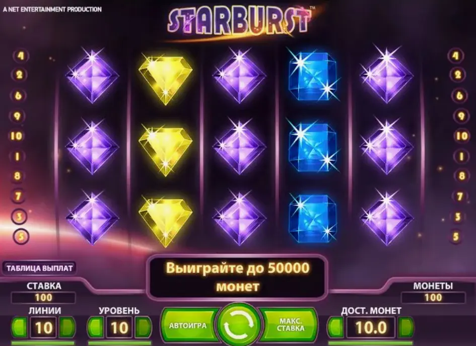 Как увеличить шансы на выигрыш в Starburst
