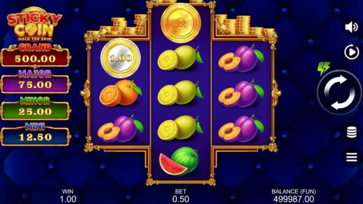 Процесс игры Sticky Coins